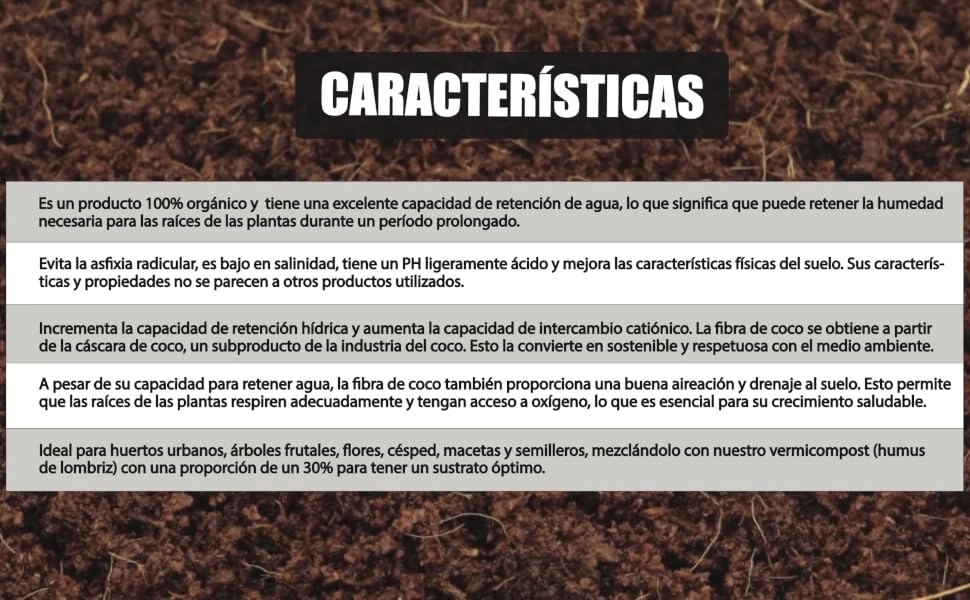 Fibra de coco - Sustrato